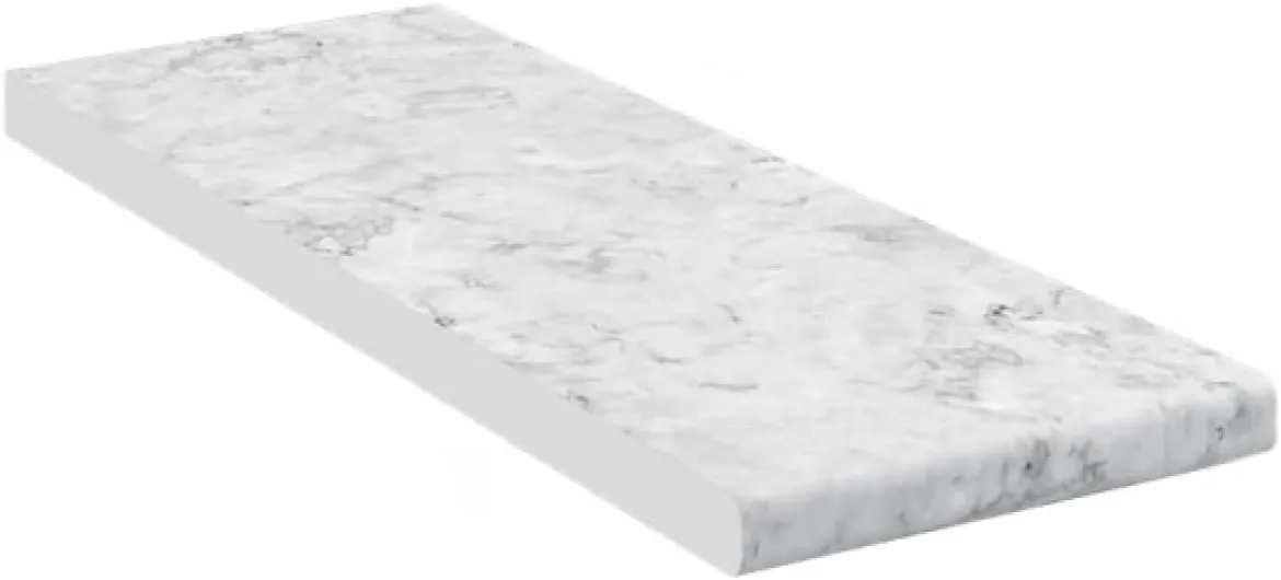 Plan de Travail Cuisine R-Line, Marbre Blanc, 20 cm