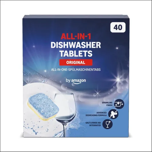 Tablettes Tout-en-Un pour Lave-Vaiselle, 40 tablettes Frais 40 unités (lot de 1)
