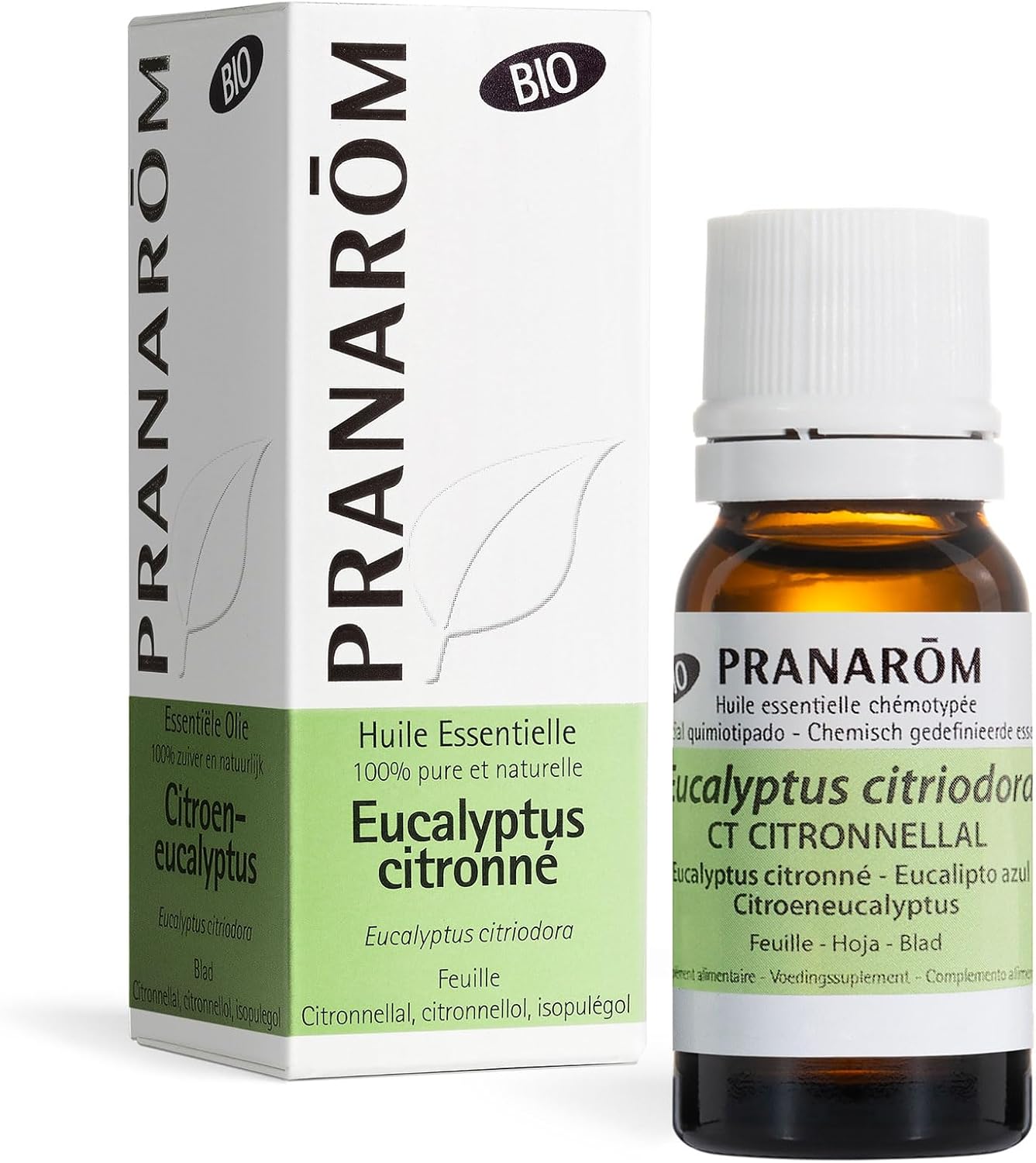 PRANARÔM - Eucalyptus Citronné - Huile Essentielle Chémotypée - Muscles et Articulations - 100% Pure Et Naturelle - HECT - 10 ml Eucalyptus Citronné 10 ml (Lot de 1)