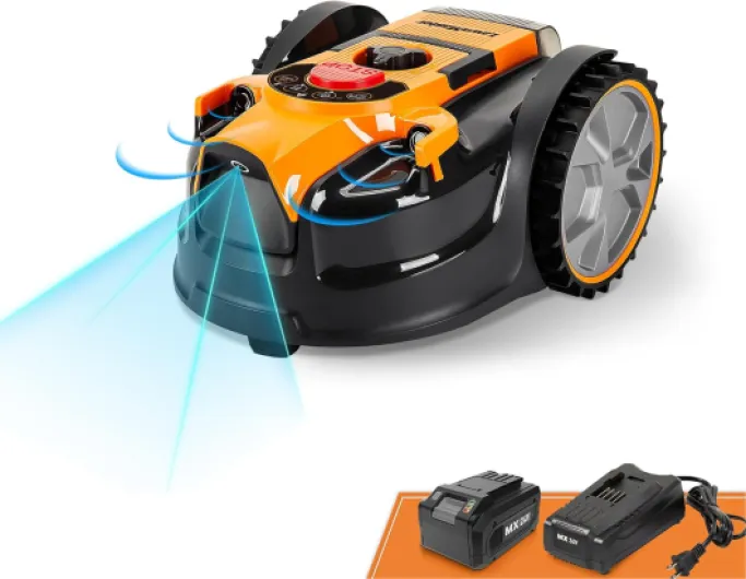 Lawnmaster Tondeuses Robot OcuMow™ sans câble périmétrique, Coupe 150 m² de Gazon avec Une Batterie complètement chargée, Evitement d’Obstacles, Faible Bruit Tondeuses robot 150㎡