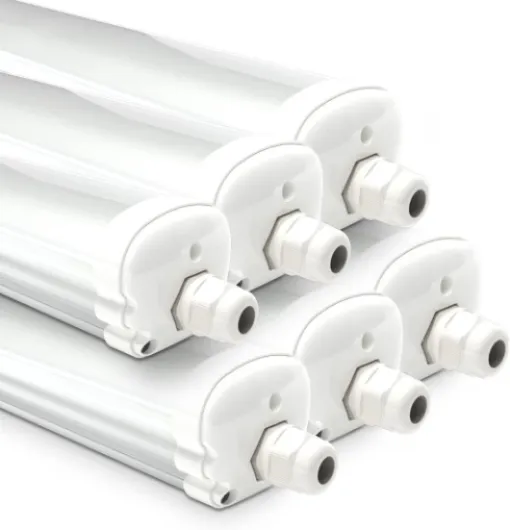 Lot de 6 Réglette LED 120 cm - IP65 extérieur étanche - 36W 4230 Lumens - 4000K neutre blanc - Connectable - pour Cave, Garage, et l'entrepôt - Lampe Fluorescente LED étanche 6 pièces