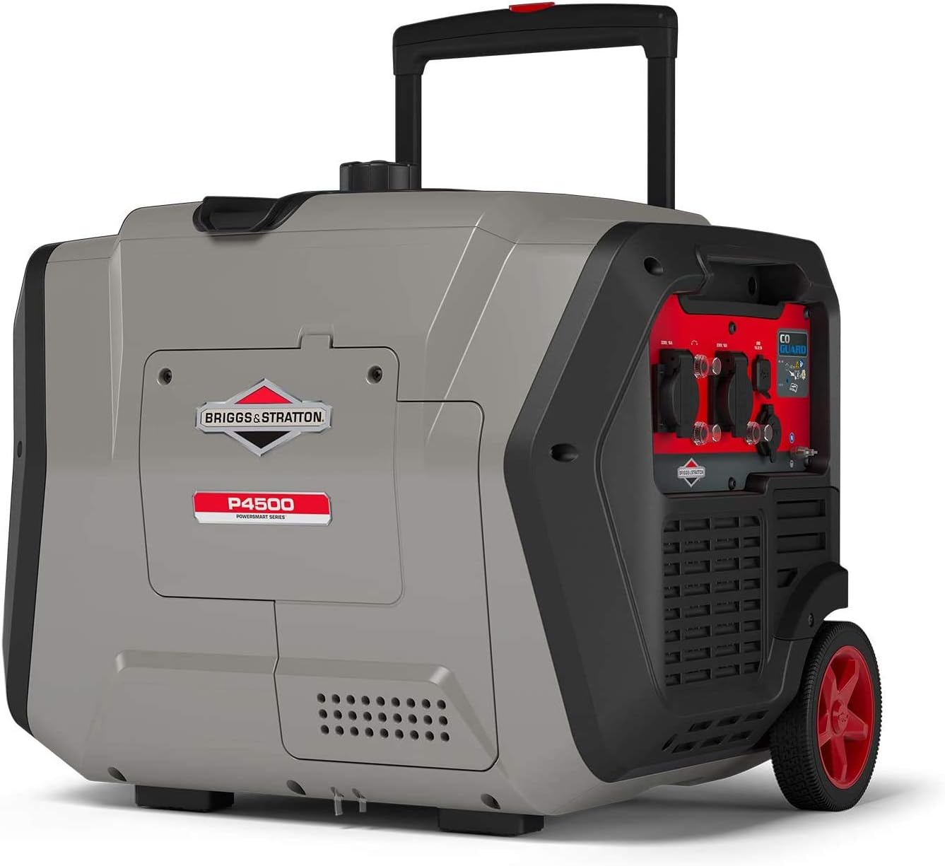 Groupe électrogène à onduleur portable à essence PowerSmart Series Inverter P4500 de Briggs & Stratton, alimentation propre 4500 watts/3700 watts, ultra silencieux et léger P4500 Unique