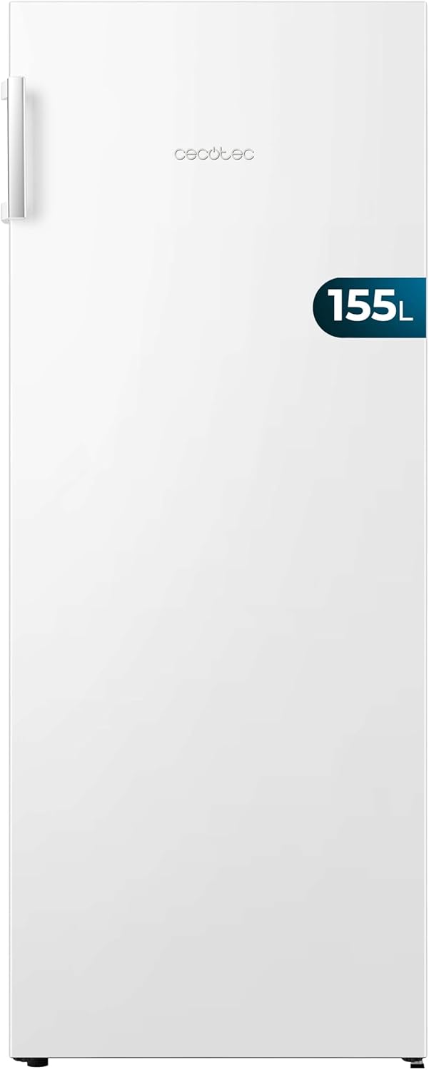 Congélateur Vertical de 155 Litres Bolero CoolMarket UF 155 White E - Faible Consommation, Total No Frost, Porte Réversible et Alarme de Porte Ouverte Capacité 155 L 143x56 cm - Classe E
