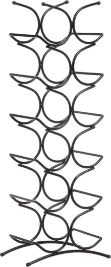 Casier à bouteilles 12 bouteilles, Noir, 24.9 x 16 x 67.8 cm