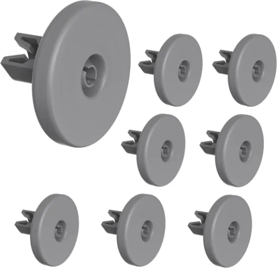 Roues de lave-vaisselle universelles pour panier inférieur [Lot 8] Pièces de rechange compatible avec AEG Candy Electrolux Faure Ikea Phonillico®