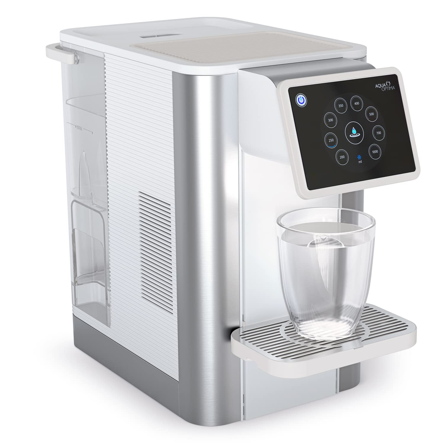Aqua Optima Aurora Distributeur d'eau Glacée Instantané, Capacité de 3,8 Litres, Avec Filtre à Eau Evolve+ à 5 étapes pour la Réduction des Microplastiques et des Impuretés Froide