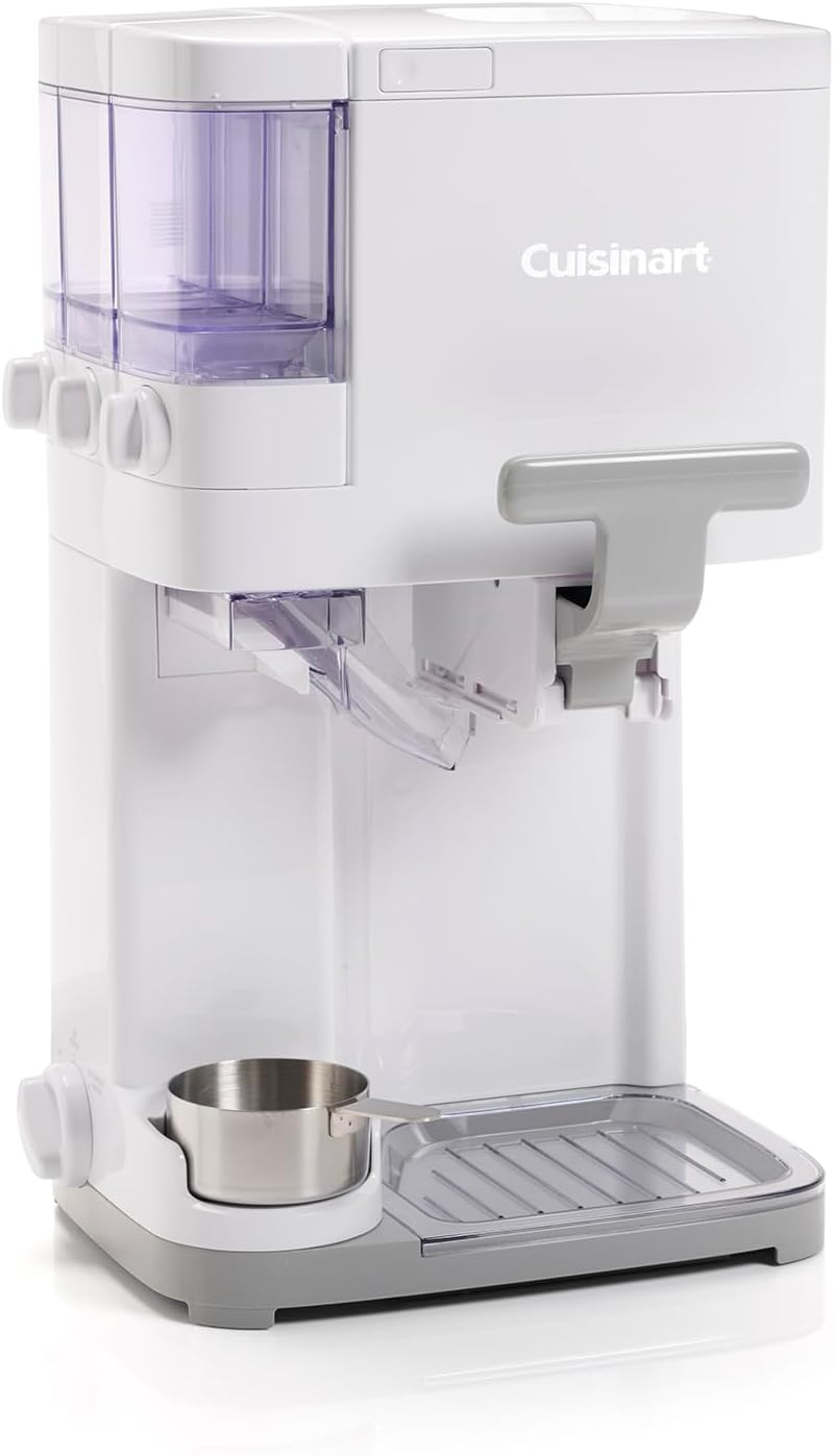 Sorbetière - machine à crème glacée, yaourt glacé, gelato, sorbet, sans produits laitiers - Distributeur de garniture - facile à utiliser - 1.42L fait 6 portions - Prêt en 20mins - ICE48U EU Plug