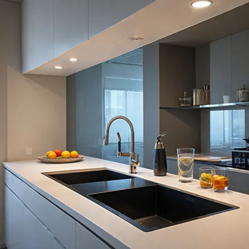 Optimisez votre cuisine avec un évier et plaques de cuisson intégrée 120x60