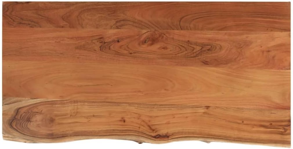 Comptoir de Salle de Bain 120x60x2,5 cm rectangulaire Acacia, comptoir en Bois, Dessus de Vasque de Salle de Bain, comptoir de Vasque de Salle de Bain 120 x 60 x 2.5 cm Naturel