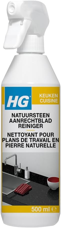 Nettoyant Plans de Travail en Pierre Naturelle 0,5L - Nettoyage Quotidien, Sans Traces, Doux, Sans Danger pour le Granit, le Quartz et Autres - 340050104 - Lot de 3