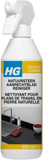 Nettoyant Plans de Travail en Pierre Naturelle 0,5L - Nettoyage Quotidien, Sans Traces, Doux, Sans Danger pour le Granit, le Quartz et Autres - 340050104 - Lot de 3