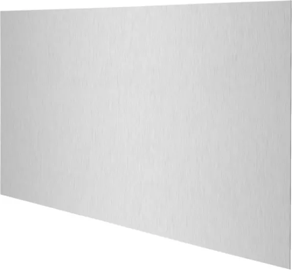 Crédence de cuisine en inox brossé- Taille 90 x 50 cm - plaque anti projections à coller au mur - plaque aimantée
