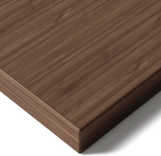 Plateau de Table - Fabriqué en Europe - Stable et Durable - 25 mm - 140 x 70 cm - Idéal pour Bureau réglable en Hauteur et Table à Manger, etc - en Bois de Noyer Noyer 140 x 70 cm