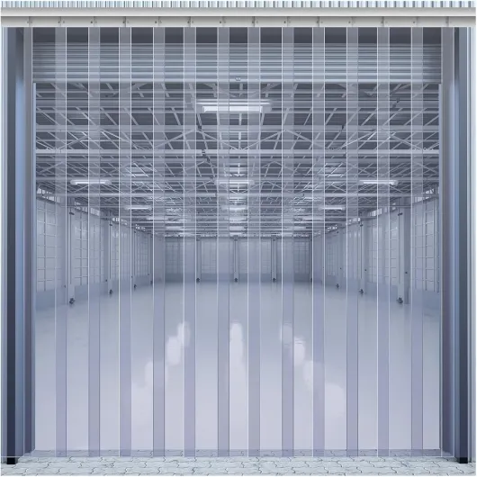 Clear Kit Rideau de Porte en PVC Rideau Laniere PVC Lisse Imperméable Commercial Congélateurs Entrepôt Garage Porte Salles Blanches Vinyle Robuste(1.05x2m) 105L X 200H cm (1 Panneaux)