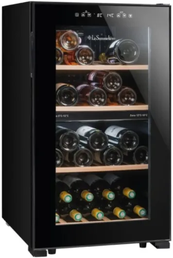 Cave de mise à température double zone LS51.2ZBLACK 50 Bouteilles