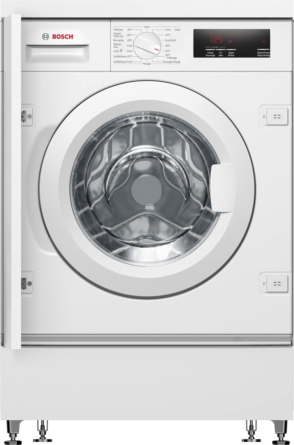 WIW24348FF Lave-linge Encastrable Série 6 front - EcoSilence Drive - 7 kg - 1200 trs/min - 55l - Fin différée 24h - Blanc