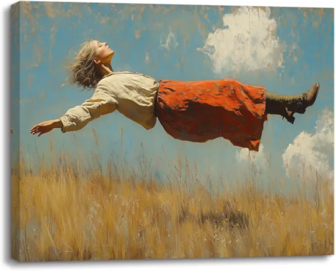 Impression Sur Toile Décoration Les Filles Dans l'Air Painting Sur Toile Tableau Decoration Murale Salon Art Mural Tableau Chambre Adulte Tableaux Déco Muraux Salle De Bain 30x40cm Décoration Les Filles Dans l'Air 40L x 30l cm