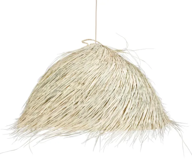 Suspension Naturelle Grande Hauteur Sous Plafond, Suspension en Rotin, Fait main (XXL 100cm)