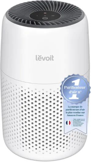Purificateur d'Air Chambre, Filtration Efficace contre Allergies et Odeurs, Silencieux, avec Éponge d'Aromathérapie, 7W Économie d'Énergie, 3 Vitesses, Air Purifier HEPA pour Maison Bureau Core Mini