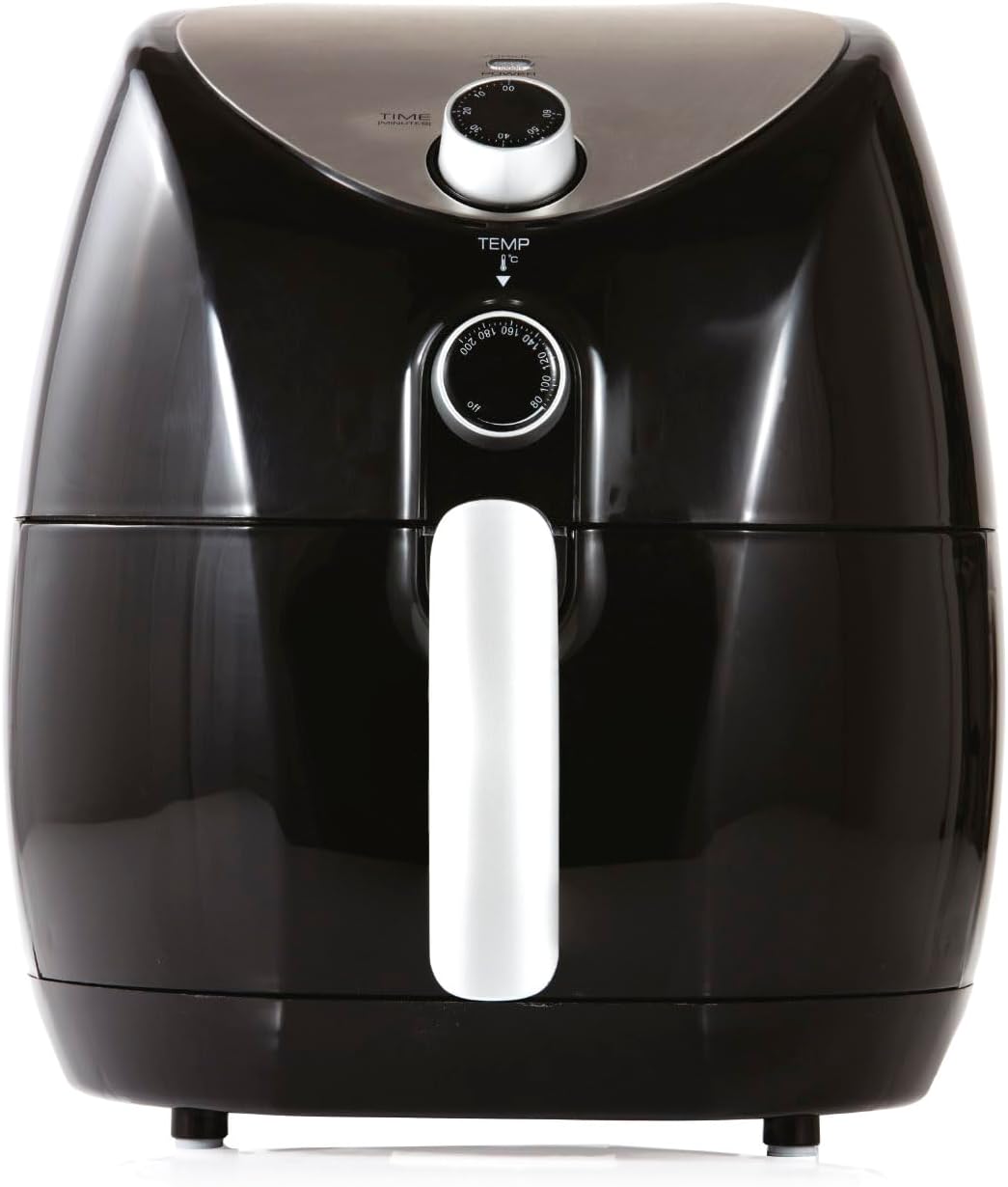 T17021 Air Fryer - Friteuse sans Huile - Friteuse Électrique à Air de Taille Familiale avec Circulation d'Air Rapide, Minuterie de 60 Minutes, 4,3 L, 1 500 W, Noir