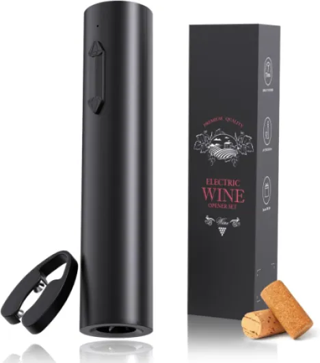 Tire-Bouchon Électrique 7s – Ouvre-Bouteille Automatique Rechargeable avec Coupe-Capsule, Cadeau pour Homme à Noël, Nouvel An & Saint-Valentin 3 en 1