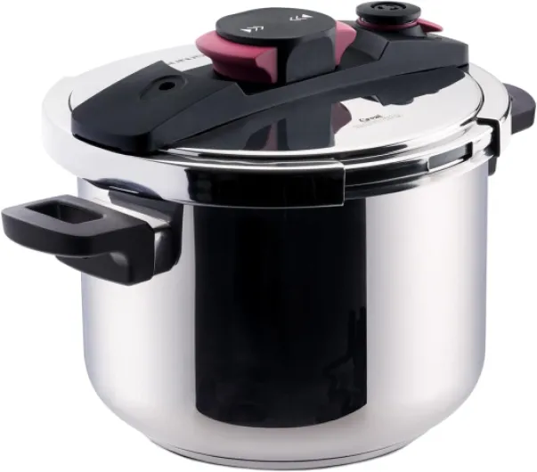 Taurus Great Moments Superrapid 6L - Cocotte-minute super rapide, 6L, valve de vidange réglable, ouverture facile, économie d'énergie, 5 systèmes de sécurité, sans PFOA, pour tous types de feux