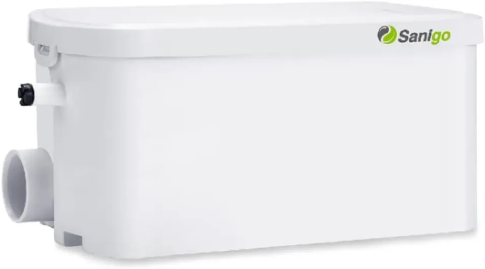 SANI-S250C Broyeur sanitaire Pompe à déchets silencieuse, Pompe de relevage Douche équipée de Deux entrées