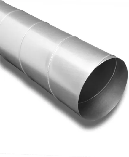 Tuyau de ventilation en acier galvanisé - Diamètre : 150 mm - Longueur : 1 m