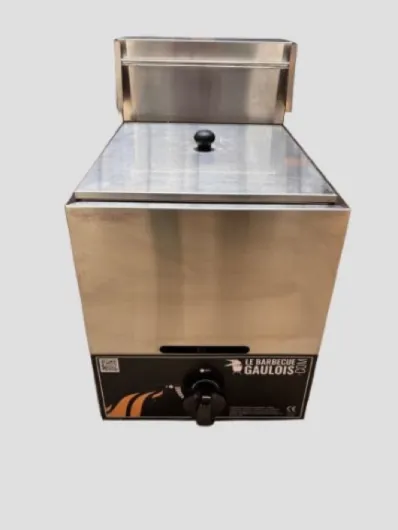 Friteuse Professionnelle au Gaz Butane/Propane, Acier Inoxydable, 5600W