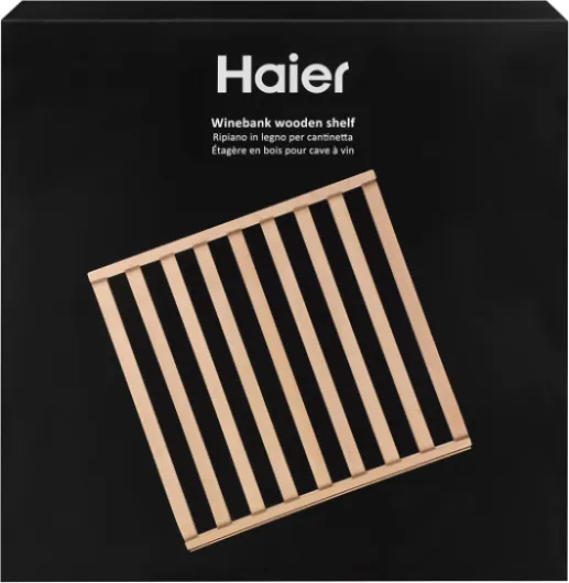 Clayette en Bois Haier pour Cave à Vin - Capacité de Stockage Maximale - Élégante et de Qualité - Accessoire Original Haier - 487 * 480 * 25mm Wood 487*480*25mm
