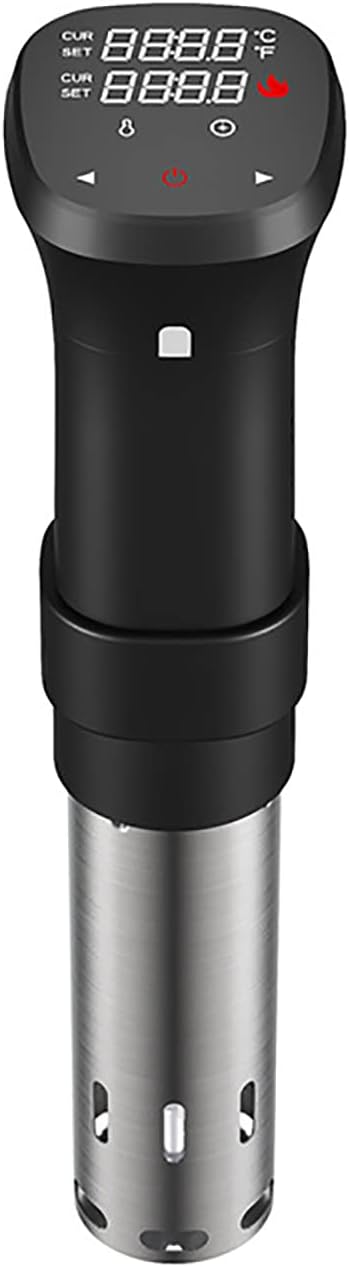 Fityou Cuisson Sous Vide 1100W, Thermoplongeur Cuiseur Sous Vide, Sous Vide Calculateur d'Immersion de Cuisinière Thermostat Réglable, 25 à 95 °C, Écran tactile LCD carré.