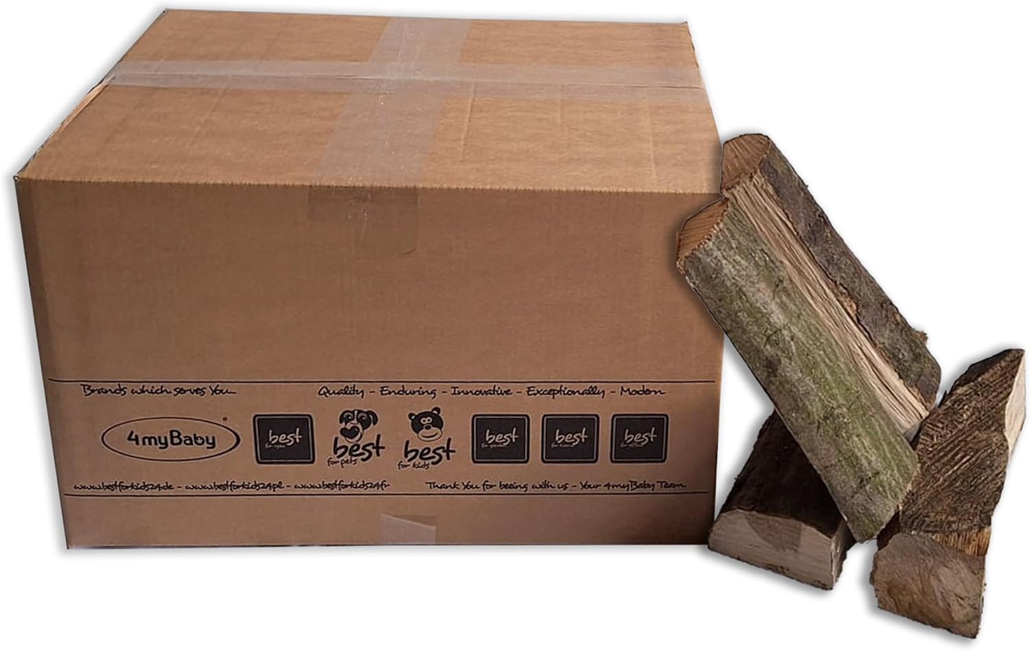 Bois de chauffage en chêne 100 % chêne, 33 cm, prêt pour cuisinière, cheminée, brasero, feu de camp, bois de chauffage, bois de cheminée, bois de barbecue (300 kg) (75 kg)