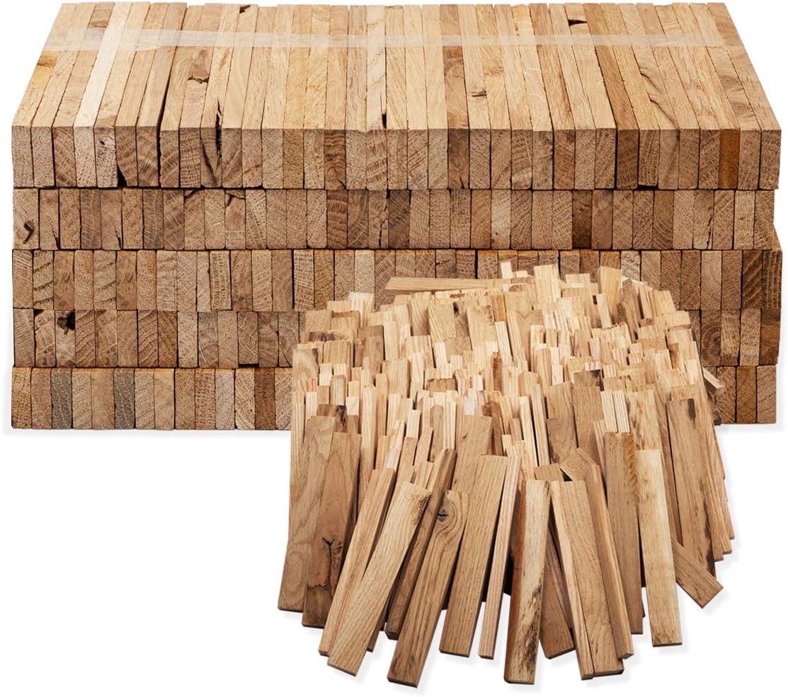 Aleko Premium Bois de chauffage ou charbon de bois, allume-feu en bois de chêne bio, pour barbecue, cheminée, four, 3,7 kg