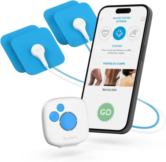 Classic 2 Électrostimulateur Connecté TENS/EMS – Appareil Electrostimulation Musculaire et Anti Douleur pour Thérapie, Relaxation, Reeducation, Massage Sportif par Electro-Stimulation Nouvelle version