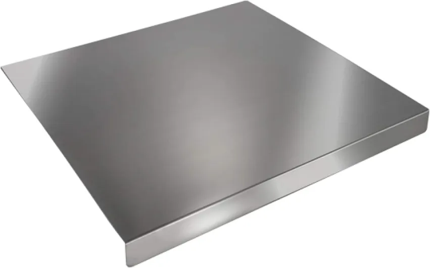 Planche à découper inoxydable, plan de travail cuisine, usage alimentaire, plongeur antidérapant pour pétrir pain et pizzas