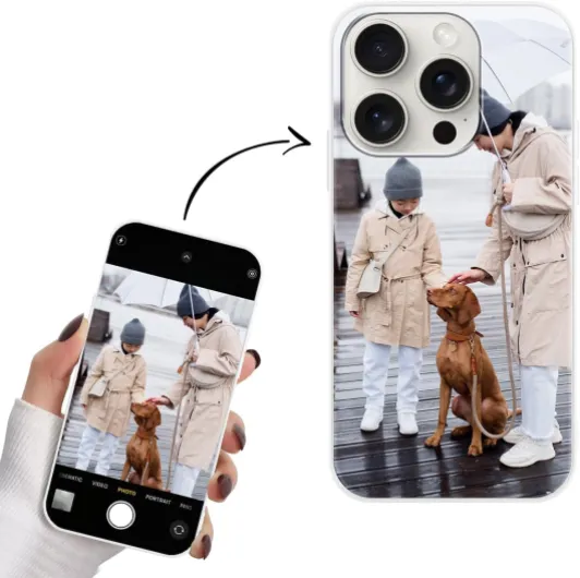 Coque Personnalisée pour iPhone 16 Pro Case 6,3" Personnalisable Housse avec Votre Propre Photo Image Texte Nom Étuis Souple TPU Personnaliser Custom Bianco Cover pour iPhone 16 Pro 129-iPhone 16 Pro