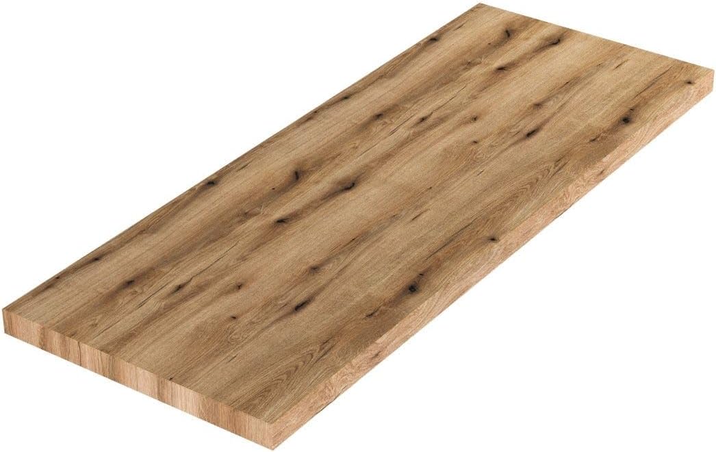 Tablette de lavabo Murale de 120 cm en chêne Naturel