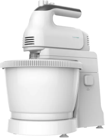 Robot Pétrisseur PowerTwist 500 Gyro - Bol Auto-giratoire avec 3.5 L de Capacité, 5 Niveaux de Vitesse, Fonction Turbo et 3 Accessoires, Sans BPA, 500W de Puissance - Blanc / Bowl 3,5l