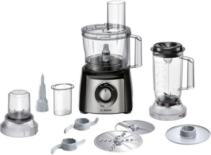 MultiTalent 3 MCM3501M – Robot de cuisine polyvalent avec plus de 50 fonctions – 800 W – Capacité de 2,3 L – Couleur : Noir/Inox brossé Paquet d'accessoires XXL Noir/Inox Brosse