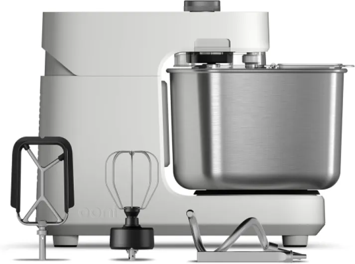 Halo Pro Pétrin Spirale Professionnel – Robot de Cuisine & Machine à Pétrir 7,3 L avec Accessoires, 58 Vitesses – Idéal pour Pâte à Pain et à Pizza – Petrin Pizza Blanc Polaire