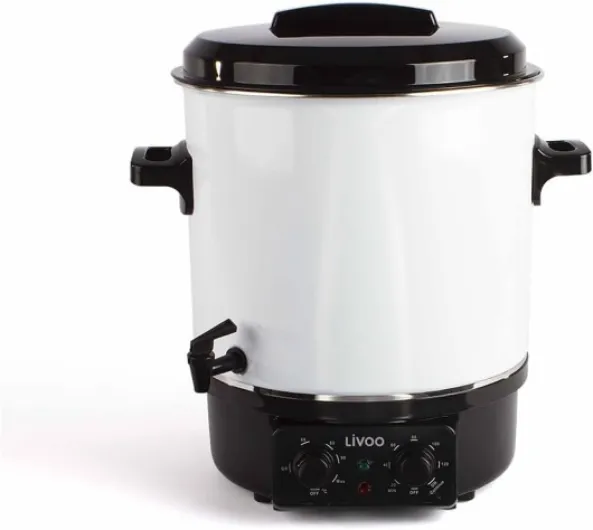 Stérilisateur De Bocaux Électrique Avec Robinet Et Minuteur 27l 1800w - DOM334