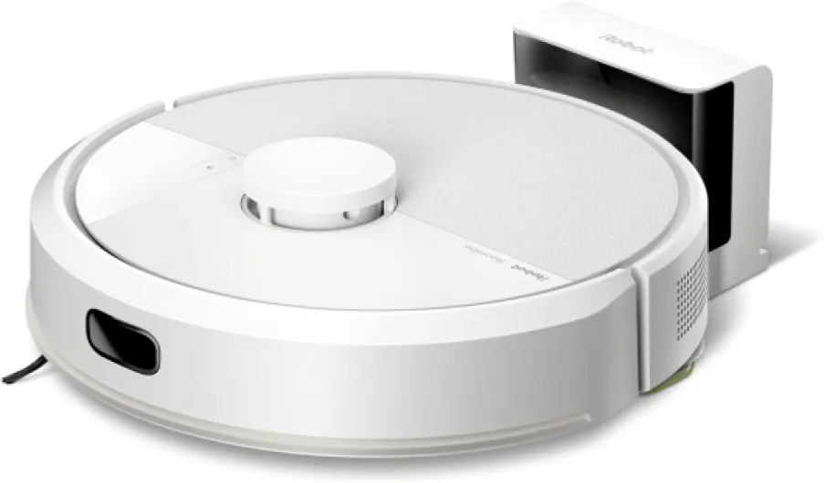 Roomba 105 Combo - Robot Aspirateur Laveur 2en1 - Puissance d'Aspiration de 7KPa - Navigation LiDAR - Détection des Tapis - Zones de Nettoyage et d'Évitement - 4 Niveaux d'Aspiration - Blanc 105/Blanc Blanc
