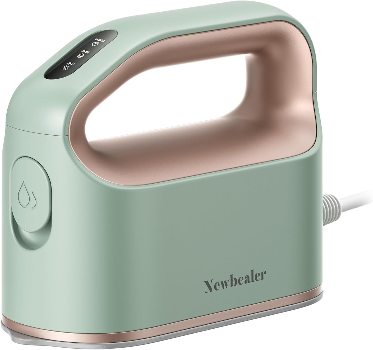 Fer à Repasser Vapeur, Petit Fer à Rapsser avec Vapeur Turbo Continue, 45 s Chauffage Rapide, Repassage Horizontal et Vertical, Arrêt Automatique, Portable et Compact pour Voyage, Vert