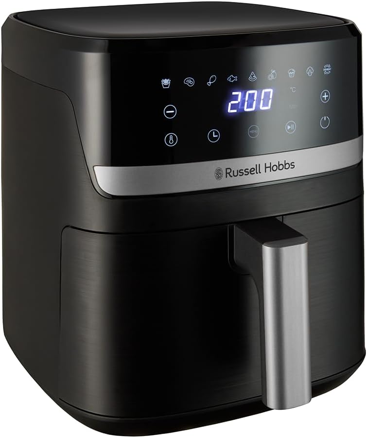 Air Fryer 5,5L Rapid Air [Compact, 9 Fonctions] Friteuse sans huile (économe, gril, cuit, rôtir, revêtement antiadhésif sans BPA, digital, pièces compatibles lave-vaisselle) 27621-56 Air fryer 5,5 L