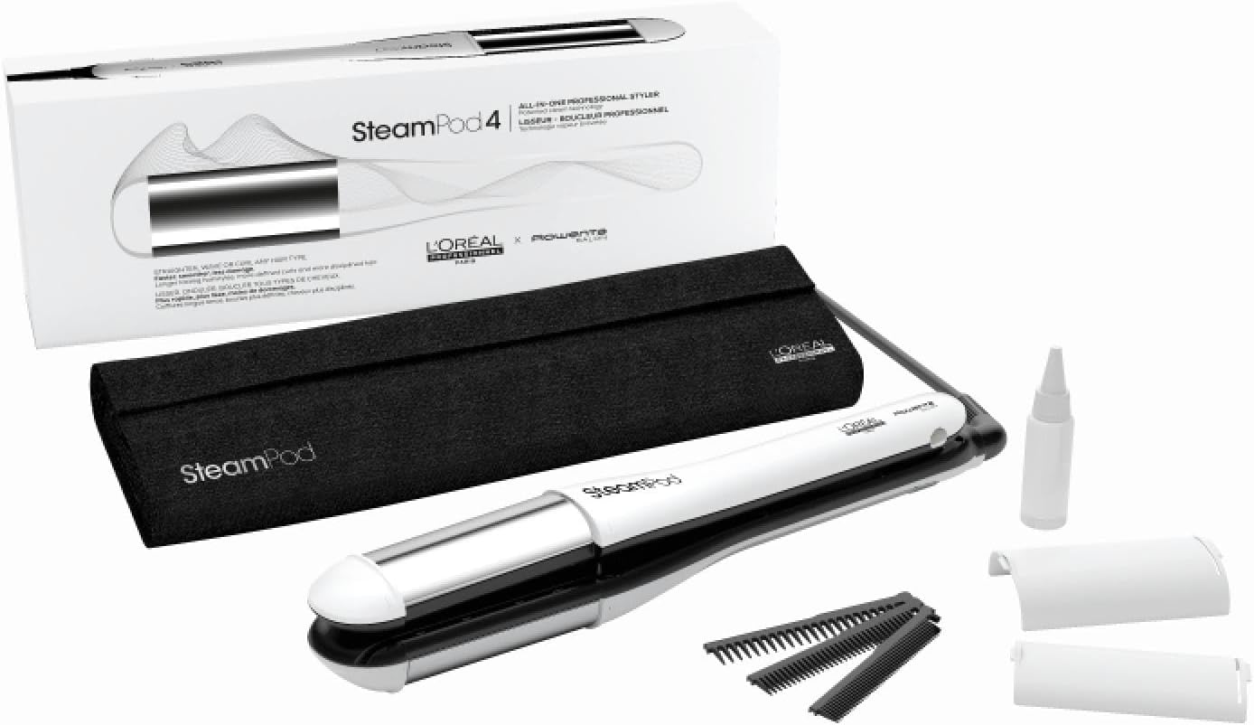 L'OREAL PROFESSIONNEL - SteamPod 4 - Coiffage Rapide - Technologie Vapeur Brevetée - Tous Types De Cheveux Lisseur V4