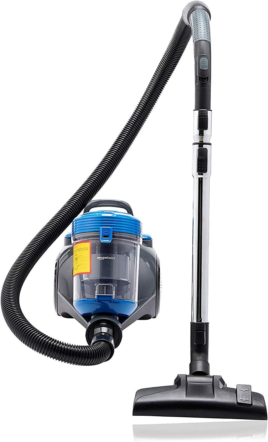 Aspirateur sans sac à cylindre, puissant, pour sols durs et tapis, filtre HEPA, compact et léger, 700 W, 2.0 L, Noir/Bleu 2.0 L 700 W