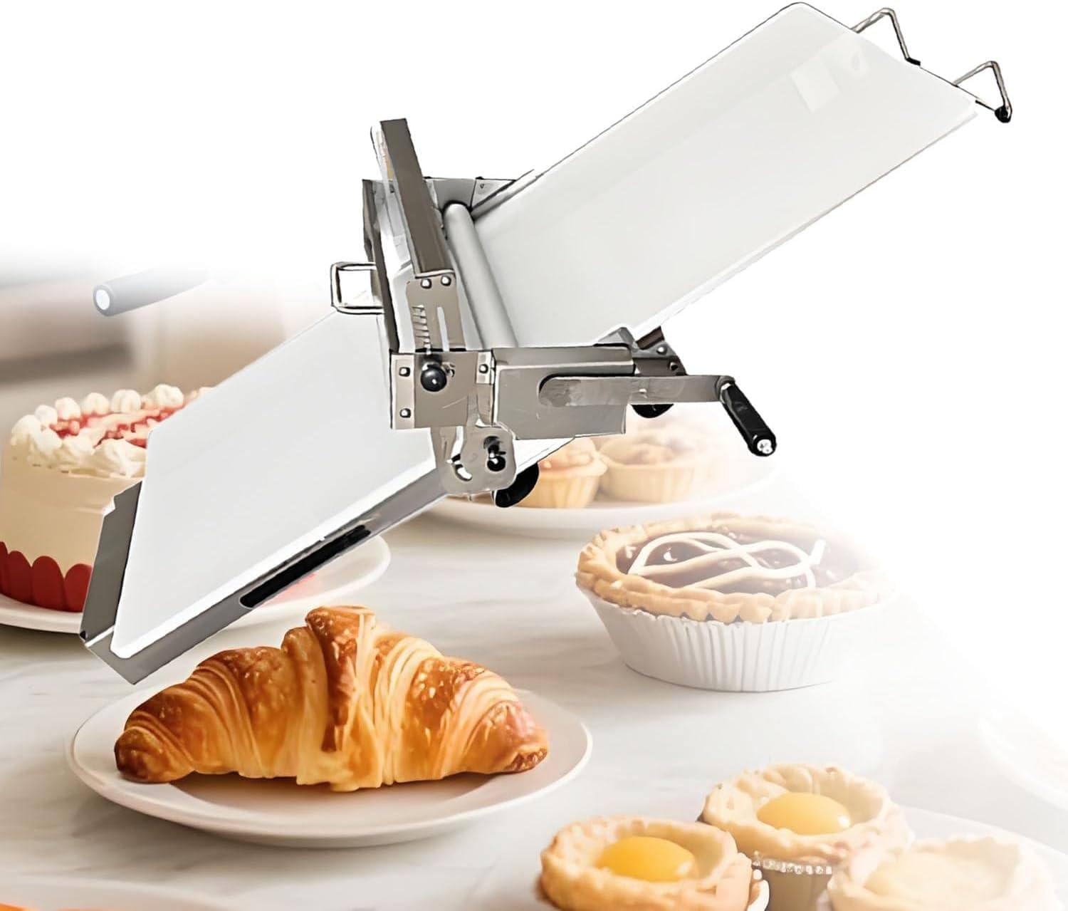 Laminoir à Pâte Pliable, Laminoir De Comptoir, Laminoir Manuel, Laminoir à Pâte Professionnel à épaisseur Réglable, en Acier Inoxydable pour Pâte Feuilletée Model300