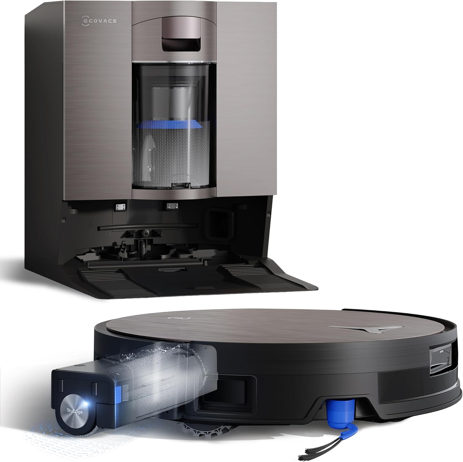 X11 Omni Cyclone Aspirateur Robot, Robot Aspirateur Laveur avec Blast et Puissance 19500 Pa, PowerBoost Ultra-Rapide, OZMO Roller 2.0, Ascension Max de 4 cm, PureCyclone 2.0 Auto-Empty X11 OMNICYCLONE