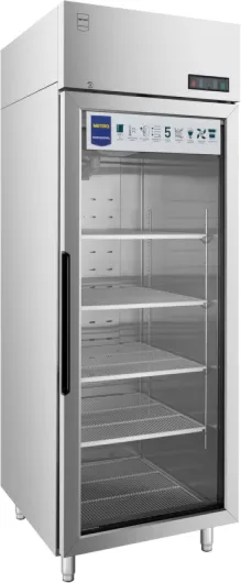 Réfrigérateur à Porte Vitrée GRE2700G, 73 x 80.5 x 209 cm, 450 L, Argenté 450 L - Argenté