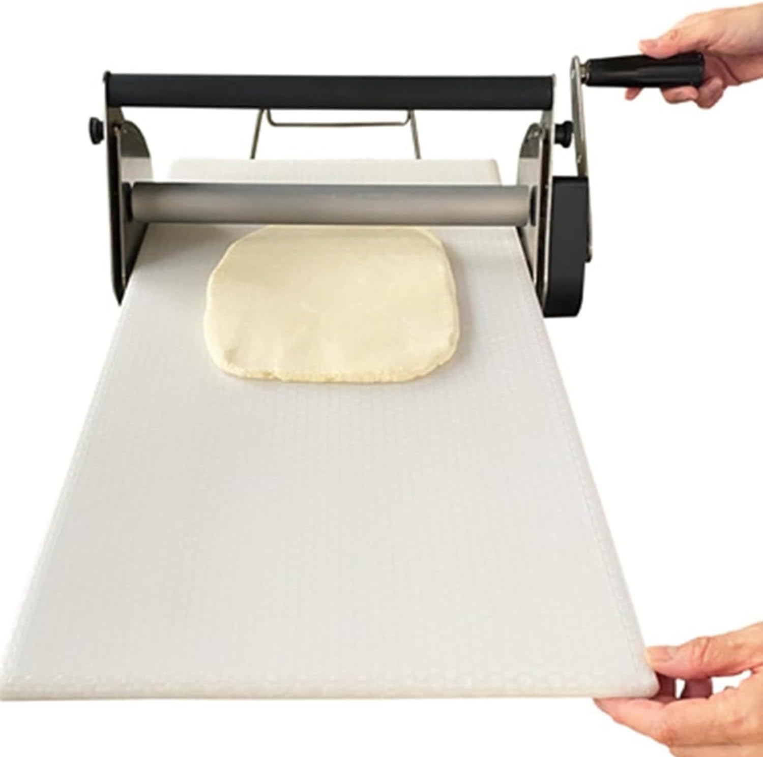 Laminoir à pâte manuel pliable, laminoir à pâte de comptoir, épaisseur réglable, pour la fabrication de croûtes au fudge et de pâte à pizza,Model300